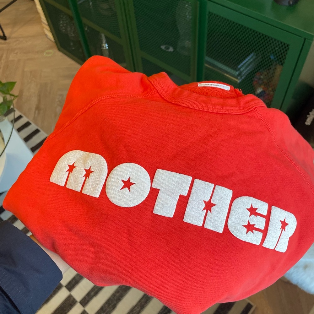 Mother Brand Vibrant Red Crewneck